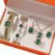 Attractive Watch, Bracelet, Earrings And Chain Combo Set For Girls – Stylish Jewellery Set